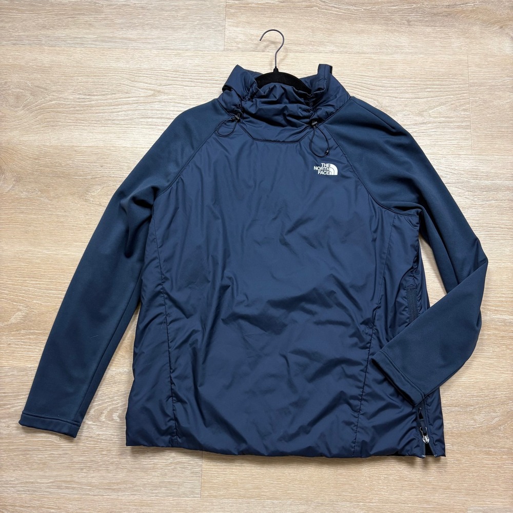 The North Face Pullover Puffer Turtleneck Women's L Color Blue